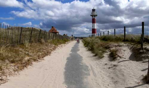 wandelweg naar vuurtoren